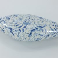 Blue & White Staffordshire Pottery Infant Baby Feeder Birds