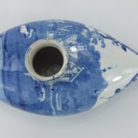 Davenport Blue & White Pottery Nurser Feeding Bottle