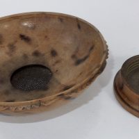 Pharmacy Treen Poker Work Apothecary Fruitwood Searce