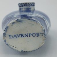 Davenport Blue & White Pottery Nurser Feeding Bottle