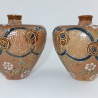 Doulton Lambeth Saltglaze Stoneware Art Nouveau Vases