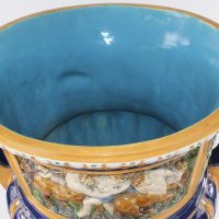 Antique Minton Majolica Pottery Planter Vase