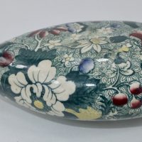 Polychrome Staffordshire Pottery Nurser Feeding Bottle