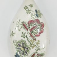 Rare Polychrome Pottery Baby Feeding Bottle