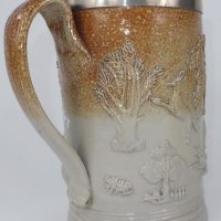 Mortlake Salt Glaze Stoneware Large Ale Beer Tankard 1793