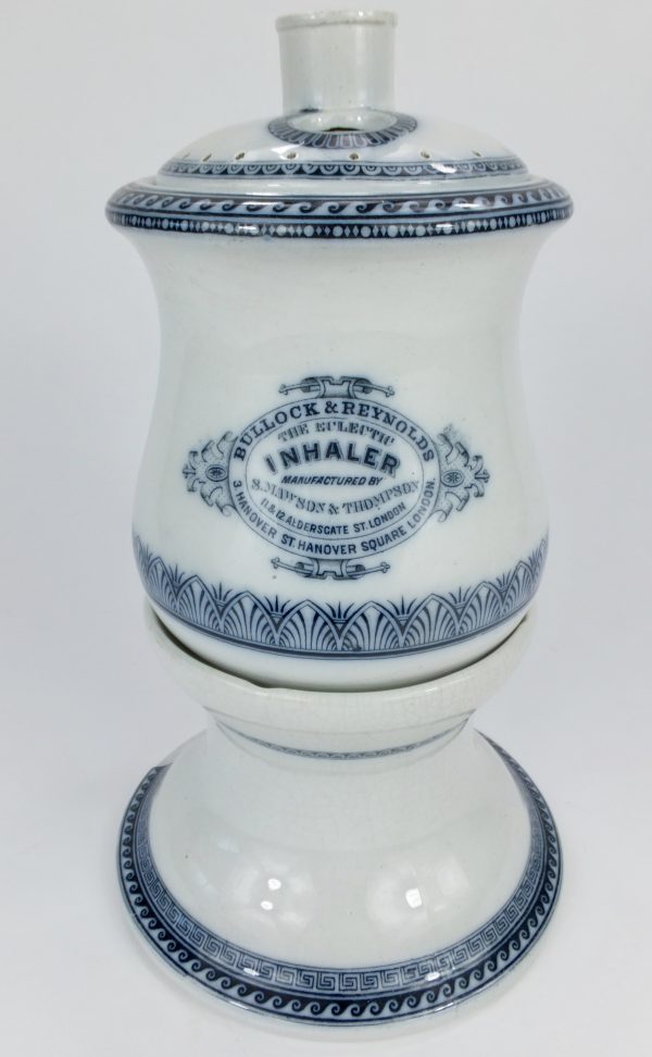 Antique Maw Son & Thompson Pottery Inhaler Bullock & Reynolds London