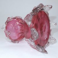 Cranberry Stourbridge Glass Hyacinth Bulb Vase