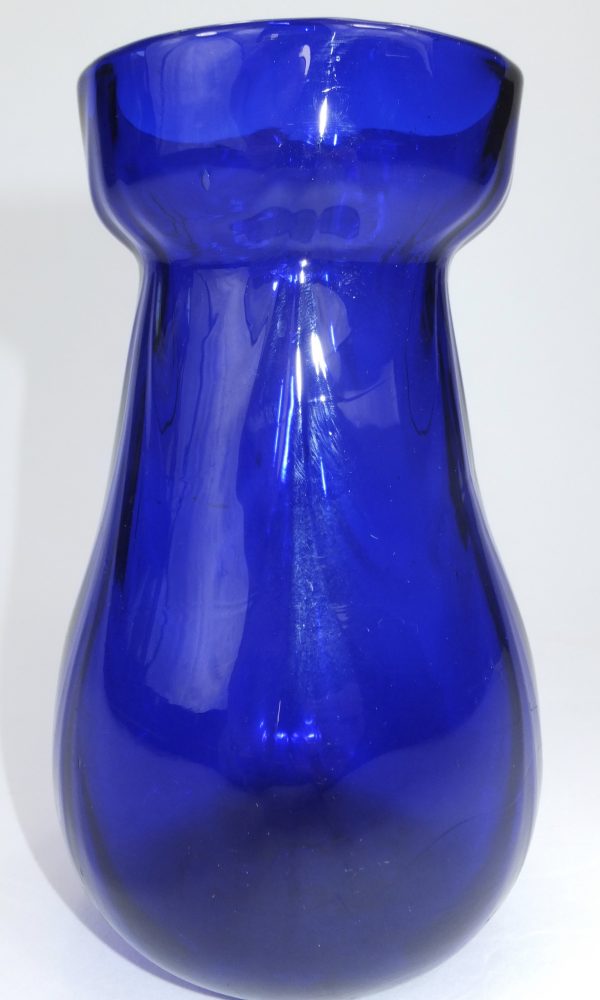 Freeblown Pontil Hyacinth Bulb Glass Vase Loop