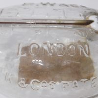 Burroughs Wellcome & Co Patent Thermometer Glass Baby Feeding Bottle London