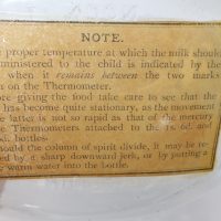 Burroughs Wellcome & Co Patent Thermometer Glass Baby Feeding Bottle London