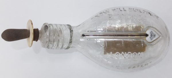 Burroughs Wellcome & Co Patent Thermometer Glass Baby Feeding Bottle London