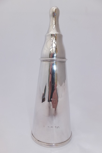 silver feeding bottle