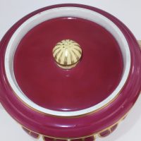 Maroon Pottery Alcock Honey Jar