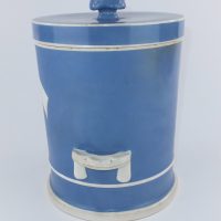 Blue Apothecary Chemist Pottery Honey Jar