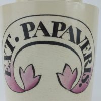 Ext Papaveris Creamware Apothecary Jar