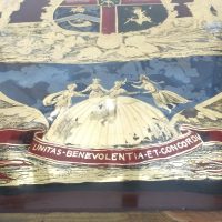 Ancient Order Of Foresters Masonic Reverse Glass Painted Sign