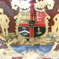 Ancient Order Of Foresters Masonic Reverse Glass Painted Sign