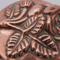 Antique Copper Mould Mold Rose Design