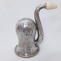 Very Rare Miniature Rein Silver Plate Ear Trumpet