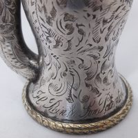 Very Rare Miniature Rein Silver Plate Ear Trumpet
