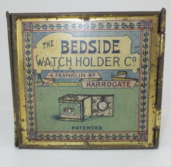 Rare Medical Advertising Tin Watch Holder Harrogate