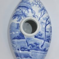 Spode Pottery Blue & White Feeding Bottle Tower Pattern