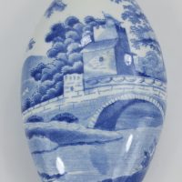 Spode Pottery Blue & White Feeding Bottle Tower Pattern