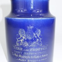 Kirk & Proctor Advertising Pottery Snuff Jar Coat Of Arms London