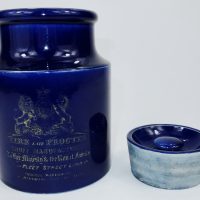 Kirk & Proctor Advertising Pottery Snuff Jar Coat Of Arms London