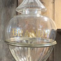 Antique Cut Glass Brandy Dispenser