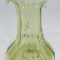 Miniature Crocus Hyacinth Vase Vaseline Glass Stourbridge