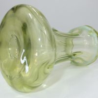 Miniature Crocus Hyacinth Vase Vaseline Glass Stourbridge