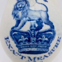Rare Advertising Pottery Jug Ale Spirits Measure 1826