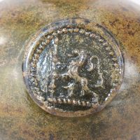 Antique Sealed Shaft & Globe Wine Bottle Lion C1655/66