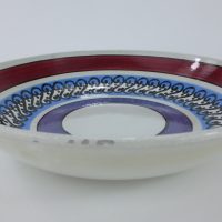 Spongeware Modernist Pottery Decorated Bowl