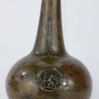 Antique Sealed Shaft & Globe Wine Bottle Lion C1655/66