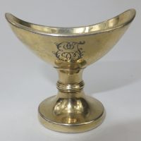 Antique Solid Silver Gilt Eyebath