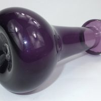 Dark Purple Glass Hyacinth Vase