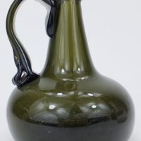 Antique Glass Half Size Serving Onion Wine Bottle