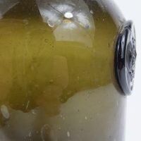 Sealed Black Glass Rum Bottle 1809 Estcourt Gloucestershire