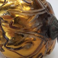 Antique Christmas Gold Grape Glass Kugel