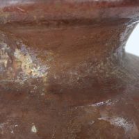 Antique Glass Aubergine Roman Vase