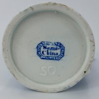 Semi China Blue Transfer Printed Bubby Pot