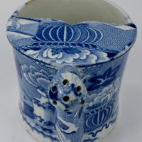 Semi China Blue Transfer Printed Bubby Pot
