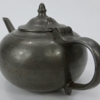 Antique Pewter Biberon Invalid Feeder Pot