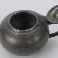 Antique Pewter Biberon Invalid Feeder Pot