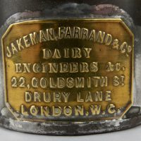 Rare Small Dairy Tin Cream Can Jakeman Farrand Drury Lane London