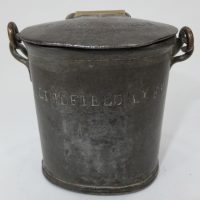 Antique Tin & Brass Cream Can Dickinson Lindfield