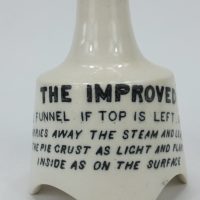 Black & White Improved Pottery Pie Funnel Owen Owen Liverpool