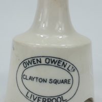 Black & White Improved Pottery Pie Funnel Owen Owen Liverpool